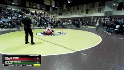 150 lbs Quarterfinal - Dimetry Molina, Esperanza vs Ryland Smith, Folsom