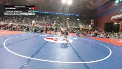 105 lbs Champ. Round 1 - Sabrina Gentzler, Worland vs Rylin Plant, Rock Springs