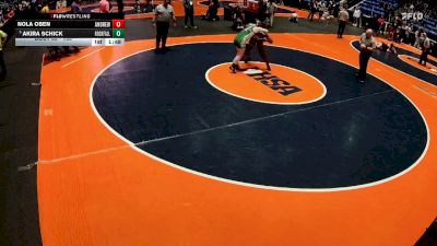 155 lbs Champ. Round 1 - Akira Schick, Rock Falls vs Nola Oben, Tinley Park (Andrew)