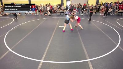 140 lbs Cons. Round 1 - Veronica Klobnak, IL vs Kylie Simpson, WI