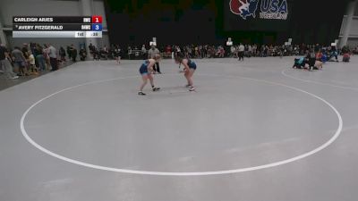 135 lbs Cons. Rd Of 16 - Avery Fitzgerald, Ranger 47 Wrestling Club vs Carleigh Arjes, Riverhawk Wrestling Club