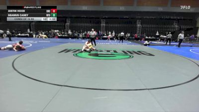 165 lbs Consi Of 16 #2 - Justin Hood, Emmanuel College (MA) vs Seamus Casey, Wyoming