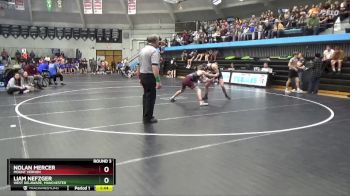 JV-5 lbs Round 3 - Nolan Mercer, Mount Vernon vs Liam Nefzger, West Delaware, Manchester