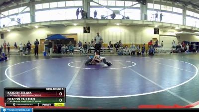 63 lbs Cons. Round 5 - Kayden Zelaya, Contenders Wrestling Academy vs Deacon Tallman, Contenders Wrestling Academy