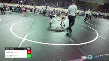 70 lbs Semifinal - Liam Kappler, Choctaw Ironman Youth Wrestling vs Gus Camarillo, Standfast