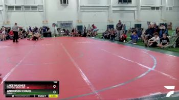 150 lbs Round 3 (8 Team) - Jake Hughes, Carolina Brawlers vs Andersen Evans, Forge