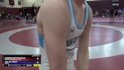 16U-3 lbs Round 2 - Landon Gottschalk, Dubuque Wrestling Club vs Nolan Wolf, Osage