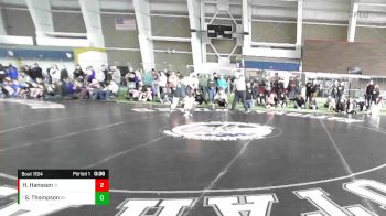 157 lbs Cons. Round 6 - Seiya Thompson, Bishop Kelly vs Henry Hanssen, Wasatch