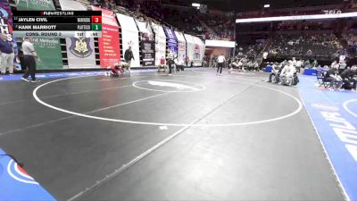 126 Class 3 lbs Cons. Round 2 - Jaylen Civil, Warrensburg vs Hank Marriott, Platte County