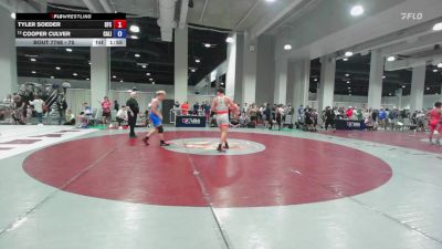 75 lbs Cons. Round 3 - Tyler Soeder, Seasons Freestyle Club vs Cooper Culver, California