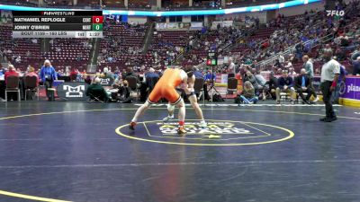 160 lbs Quarterfinal - Nathaniel Replogle, Central York vs Jonny O'Brien, North Penn