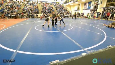 49 lbs Quarterfinal - Griffon Alfaro, Grove Takedown Club vs Oliver Tipton, Wyandotte Youth Wrestling