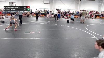 70 lbs Semis (4 Team) - Aleysha Mendez, R&R Ladies Black vs Charlotte Wingrove, Backyard Bullies Wrestling Club