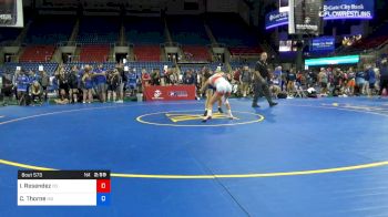 117 lbs Rnd Of 16 - Israel Resendez, Colorado vs Caitlyn Thorne, Missouri