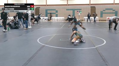 68 lbs Cons. Semi - Jaxon Haliburton, Northern Delaware Wrestling Academny vs Milo Ksebe, McDonald Wrestling Academy