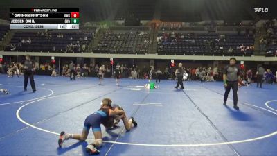 65 lbs Cons. Semi - Jebsen Bahl, Sarbacker Wrestling Academy vs Gannon Knutson, Outlaw Wrestling Club