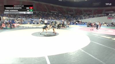 4A/3A/2A/1A Girls 115 Quarterfinal - Emmalee Brissette, Oakridge Girls vs Avrey Robinson, La Grande Girls