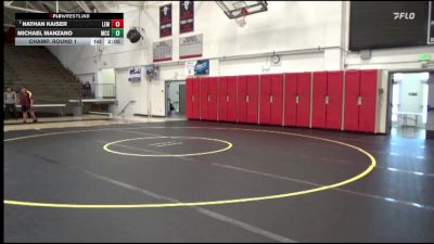 125 lbs Champ. Round 1 - Nathan Kaiser, Lemoore College vs Michael Manzano, Moorpark CCC