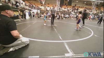 52-55 lbs Quarterfinal - Michael Fabela, Chickasha Wrestling vs Carter Trammel, Moodys Wrestling Club