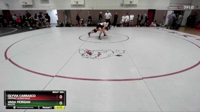 110 lbs Cons. Round 2 - Olyvia Carrasco, Fremont (Sunnyvale) vs Vada Morgan, Willits