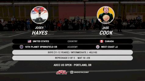 Josey Hayes vs Jase Cook 2026 ADCC Portland Open