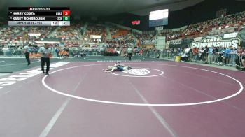 126 lbs Cons. Round 1 - Kasey Rohrbough, Scott Community HS vs Harry Costa, Wamego HS