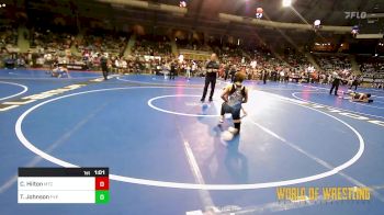 110 lbs Quarterfinal - Caroline Hilton, MTC vs Taya Johnson, Fox Valley Elite Wrestling