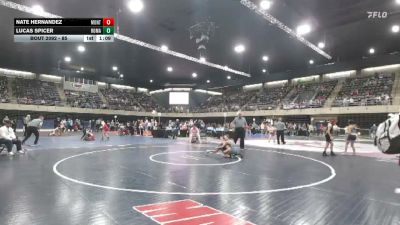 85 lbs Consolation - Nate Hernandez, Montclair vs Lucas Spicer, Romansville