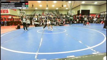 126 lbs Round Of 16 - Kenleigh Chaney, McAlester vs Brielle Edwards, Mannford