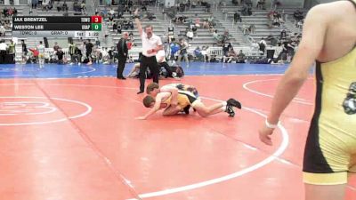 106 lbs Rr Rnd 3 - Jax Brentzel, TDWC Maniacs Grey - HSB vs Weston Lee, Grapplers Garage - HSB