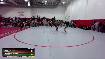 157 lbs Champ. Round 2 - Cash Callas, Arapahoe vs Lauriano Varoz, Bear Creek