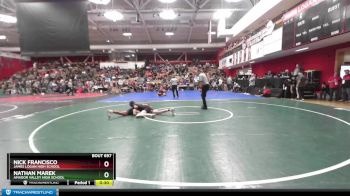 128 lbs Cons. Round 3 - Nick Francisco, James Logan High School vs Nathan Marek, Amador Valley High School