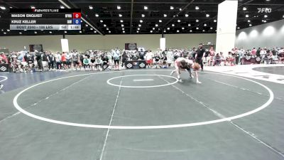 106 lbs Champ. Rd Of 32 - Mason Enquist, Black Fox Wrestling Academy vs Kruz Keller, Immortal Athletics WC