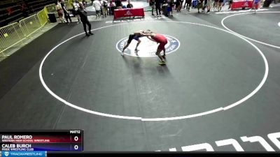 126 lbs Cons. Round 3 - Paul Romero, Western High School Wrestling vs Caleb Burch, PRIDE Wrestling Club