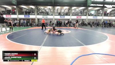 67-72 lbs Semifinal - Yadier Osorio, Legends Of Gold vs Asher Garretson, Demolition