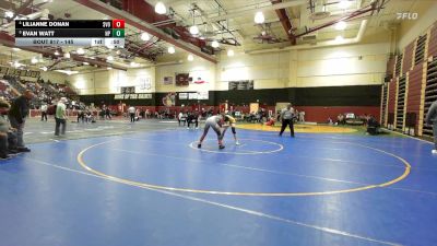 145 lbs 5th Place Match - Lilianne Donan, Silverado vs Evan Watt, Newbury Park