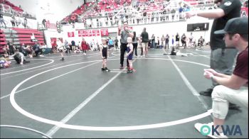 46 lbs Consi Of 8 #1 - Jagger LaBrue, Piedmont vs Canon Jones, Harrah Little League Wrestling
