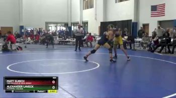 165 lbs Cons. Round 3 - Matt Surich, The College Of New Jersey vs Alexander LaVeck, McDaniel College