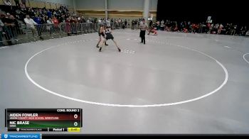 113 lbs Cons. Round 2 - Nic Brase, Iowa vs Aiden Fowler, Union County High School Wrestling