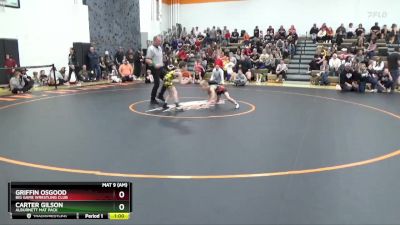 B-9 lbs Quarterfinal - Griffin Osgood, Big Game Wrestling Club vs Carter Gilson, Alburnett Mat Pack