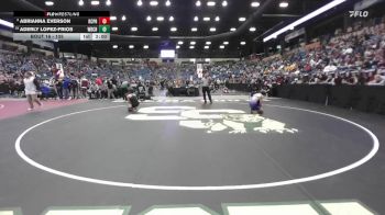 105 lbs Champ. Round 1 - Aderly Lopez-Frios, Wichita-Bishop Carroll Hs vs Abrianna Everson, Kansas City - Piper HS