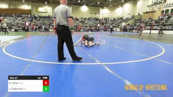 92 lbs Round Of 16 - Gavin Wise, Glendale Mat Club vs Justin Osburne, Institute Of Combat