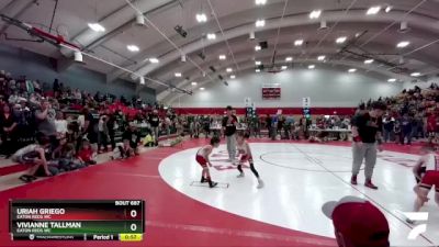 46-46 lbs Round 5 - Uriah Griego, Eaton Reds WC vs Vivianne Tallman, Eaton Reds WC