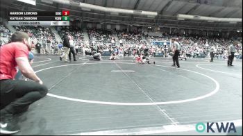 83 lbs Consolation - Harbor Lemons, Duncan Demon Wrestling vs Kaydan Osborn, Ponca City Wildcat Wrestling