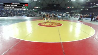 Girls 3A 170 lbs Cons. Round 4 - Jorgia McKim, Hermiston (Girls) vs Jasmine Sullivan, Central Kitsap (Girls)