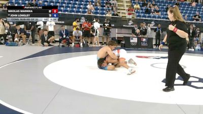 150 lbs Cons. Sub-rd Of 32 - Nikolas Marnika, New York vs John Longley, Tennessee
