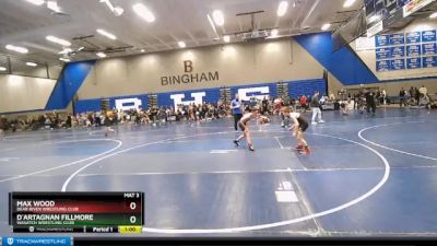 91 lbs Semifinal - D`Artagnan Fillmore, Wasatch Wrestling Club vs Max Wood, Bear River Wrestling Club