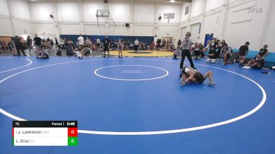 75 lbs Cons. Semi - Julian Lawrence, Red Wave Wrestling vs Luke Cruz, Dark Horse