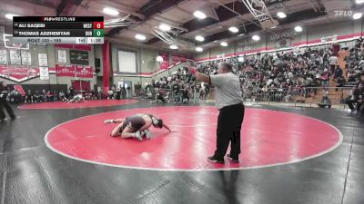 165 lbs Champ. Round 1 - Thomas Adzhemyan, Burbank vs Ali Saqebi, West Torrance