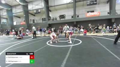 123 lbs Consi Of 8 #1 - Jorgia Schliesman, Team Aggression vs Crew Williamson, Outlaw WC